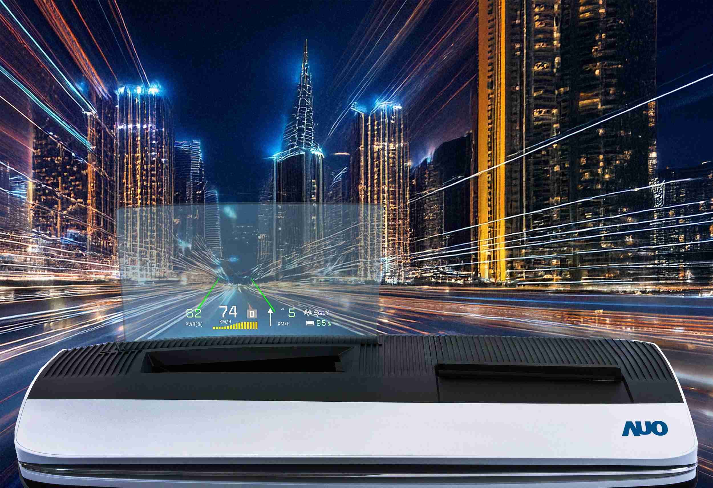 william威廉中文官网推出13吋Micro LED抬头显示器，，，，提供高入眼亮度、、高色彩饱和度的显示质量，，，在阳光下或黑暗中都清晰可见，，，，并利用Micro LED模块体积小的优势，，解决车用空间有限的痛点